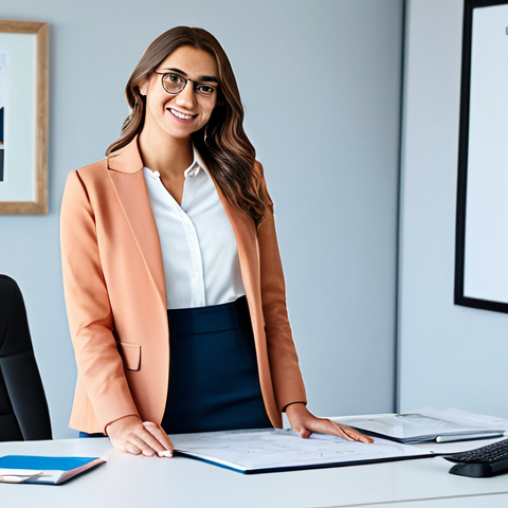 **

"A young professional in a modest business casual outfit, confidently presenting a project update in a bright, modern office space, fully clothed, appropriate content, safe for work, perfect anatomy, correct proportions, professional attire, friendly atmosphere, family-friendly, high resolution, detailed textures, well-formed hands, proper finger count, natural body proportions, professional"

**