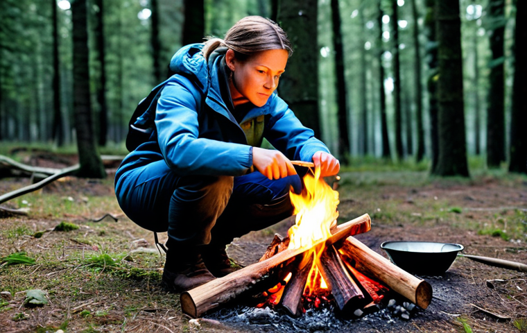 스폰서십을 통한 경력 장애물 극복하기 - Lighting a Fire**

"A determined woman, fully clothed in practical outdoor attire, lighting a small ...