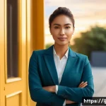 스폰서십을 통해 얻을 수 있는 경력 이점 - **Prompt 1: "The Key to New Opportunities"**
    A vibrant, slightly blurred background of a futuris...